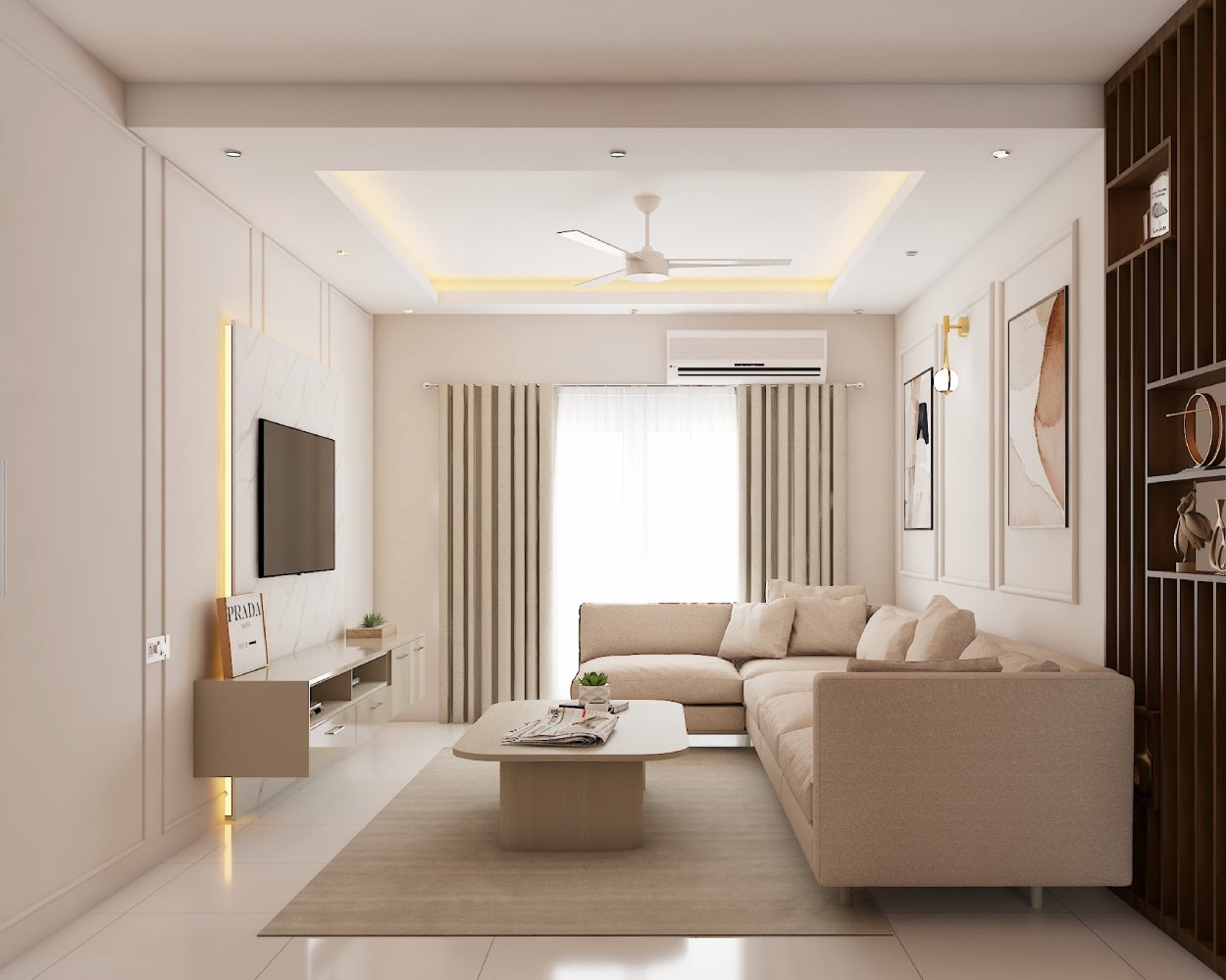 Mẫu trần thạch cao đơn giản