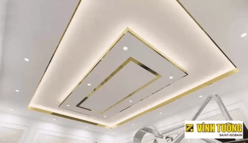 Mẫu trần thạch cao đơn giản mà đẹp