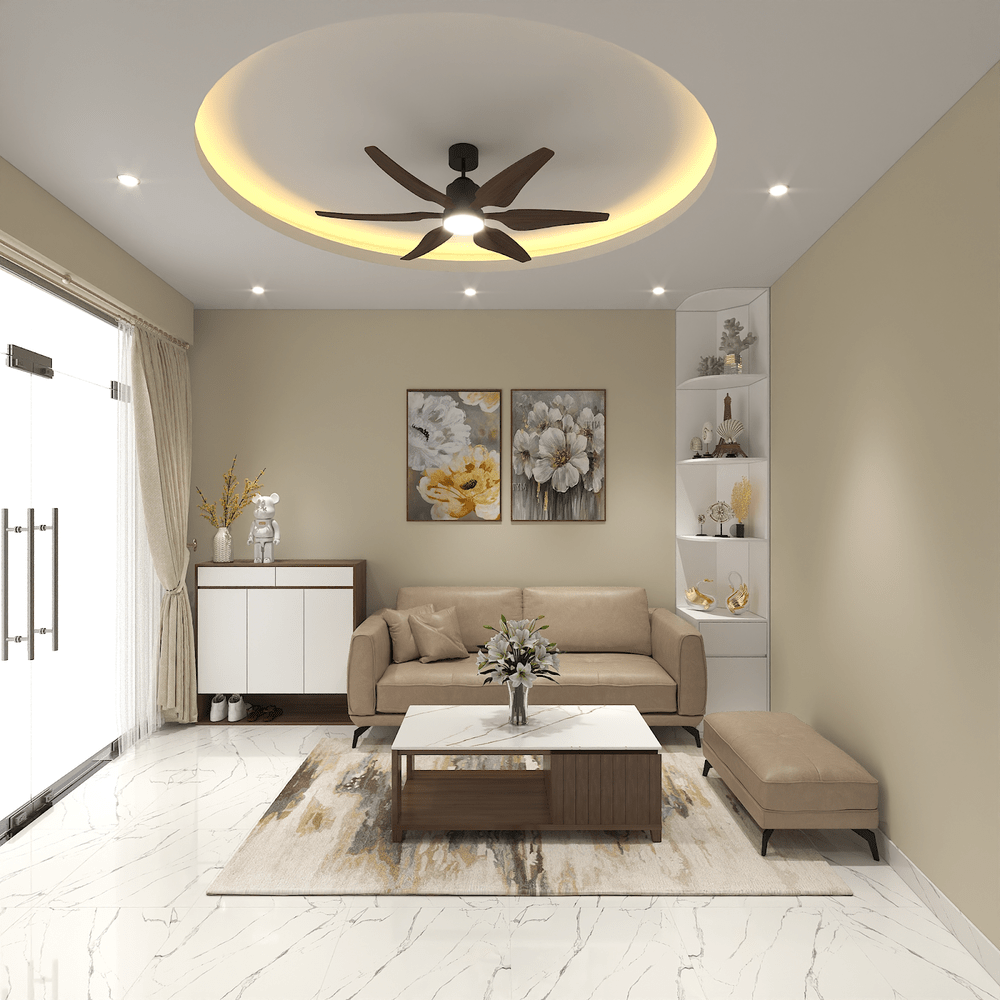 Mẫu trần thạch cao hình tròn ấn tượng, được ưa chuộng tại Hà Tĩnh