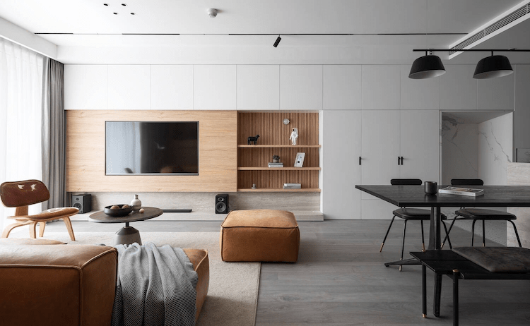 Mẫu trần thạch cao phẳng đẹp, thiết kế đơn giản, hiện đại