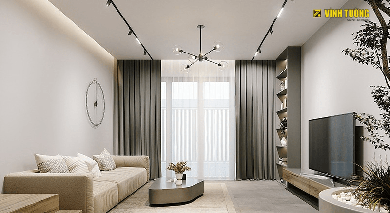 thi công trần thạch cao phẳng Vĩnh Tường