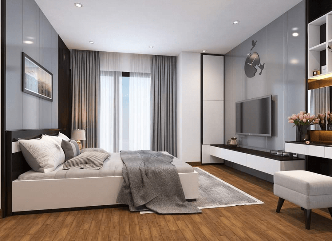 Mẫu trần thạch cao phẳng cho phòng ngủ đẹp