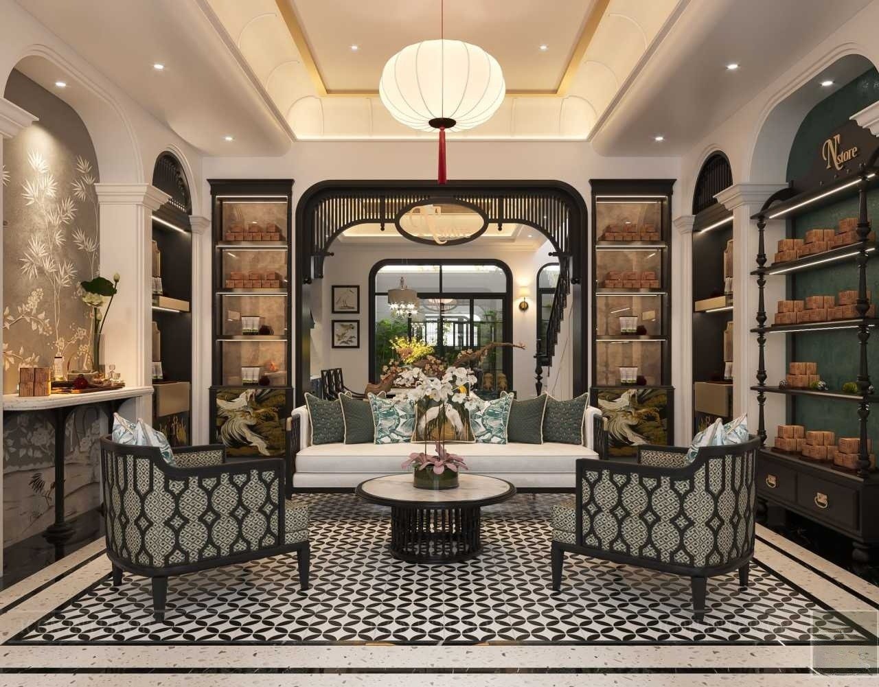 Không gian phong cách Indochine