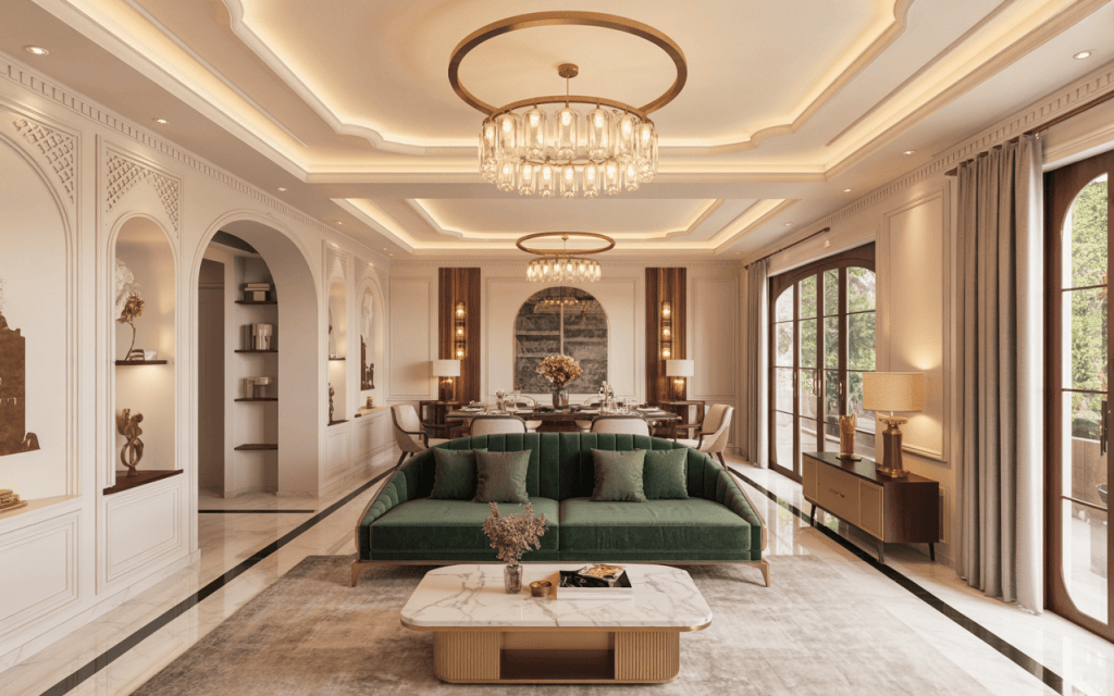 Trần thạch cao tân cổ điển