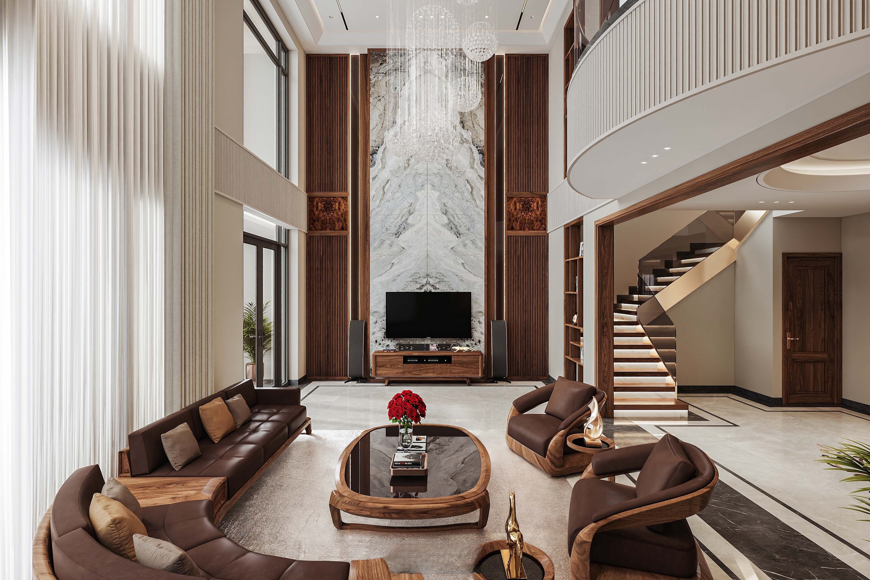 Hệ thống ánh sáng giúp nhà trở nên rộng rãi, sáng sủa hơn