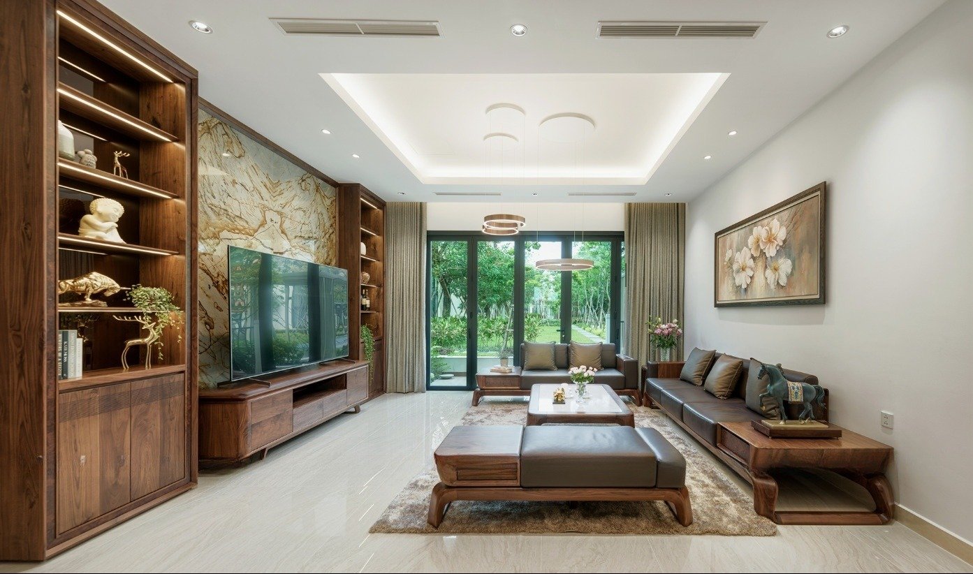 Trang trí phòng khách đẹp hài hòa