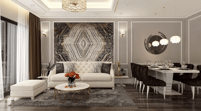 Không gian nội thất trang trí phòng khách nhỏ 15m2 độc đáo