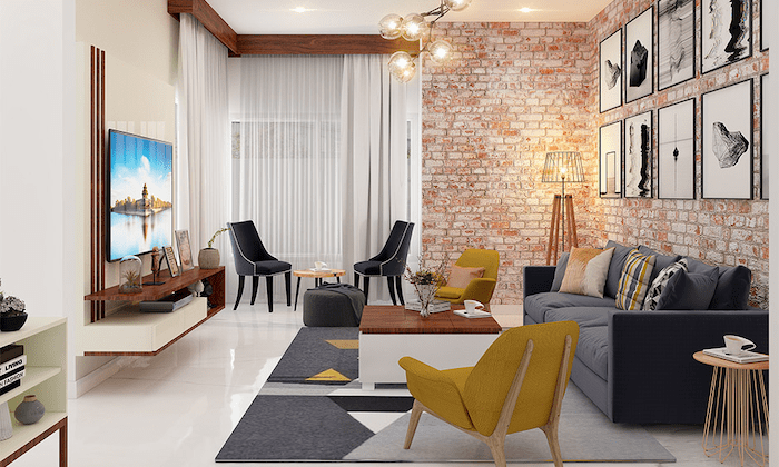 Tranh treo tường giúp phòng khách 15m2 thêm ấn tượng