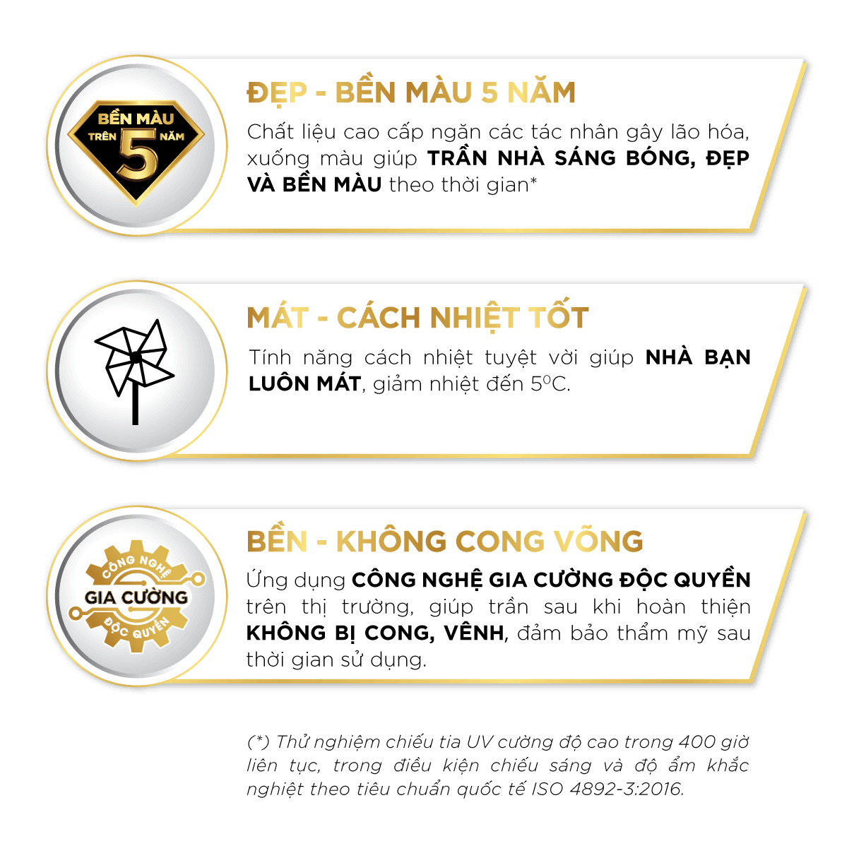 ưu điểm của la phông Vĩnh Tường Ánh Kim