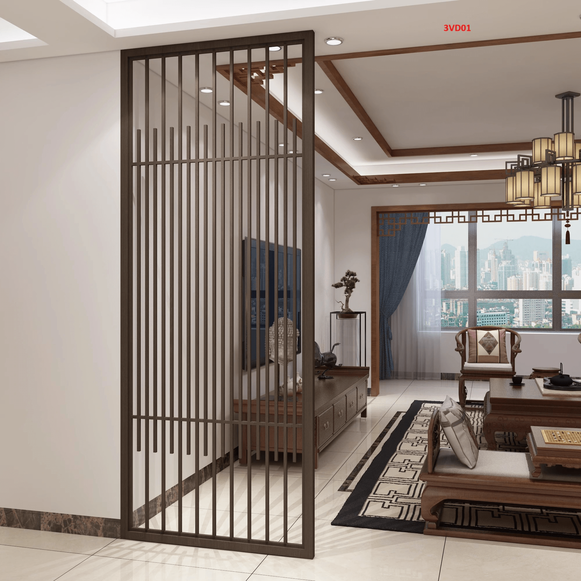 Phân chia khu vực công năng bằng vách ngăn