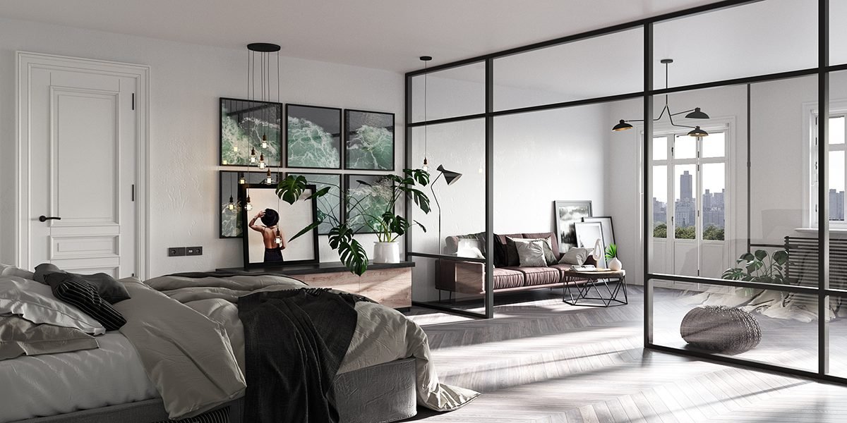 Lựa chọn vách ngăn phòng khách chung cư theo sở thích