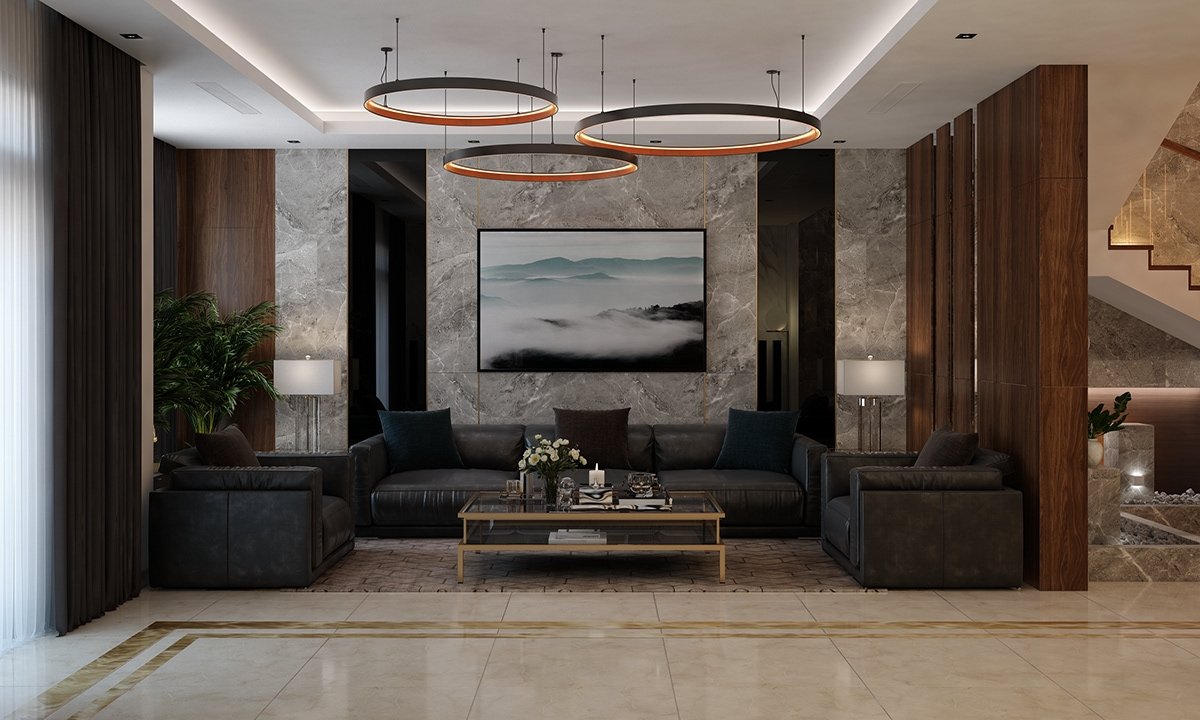 Lựa chọn vách ngăn phòng khách chung cư theo kiểu dáng