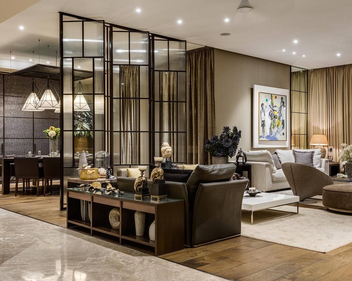 Vách ngăn phòng khách nhôm kính