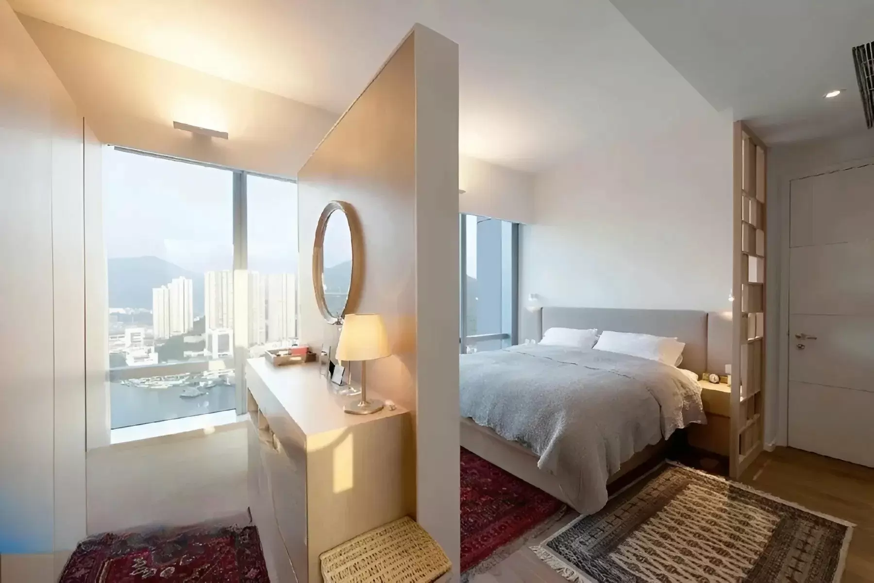 Vách ngăn phòng ngủ cố định từ thạch cao được nhiều gia đình lựa chọn