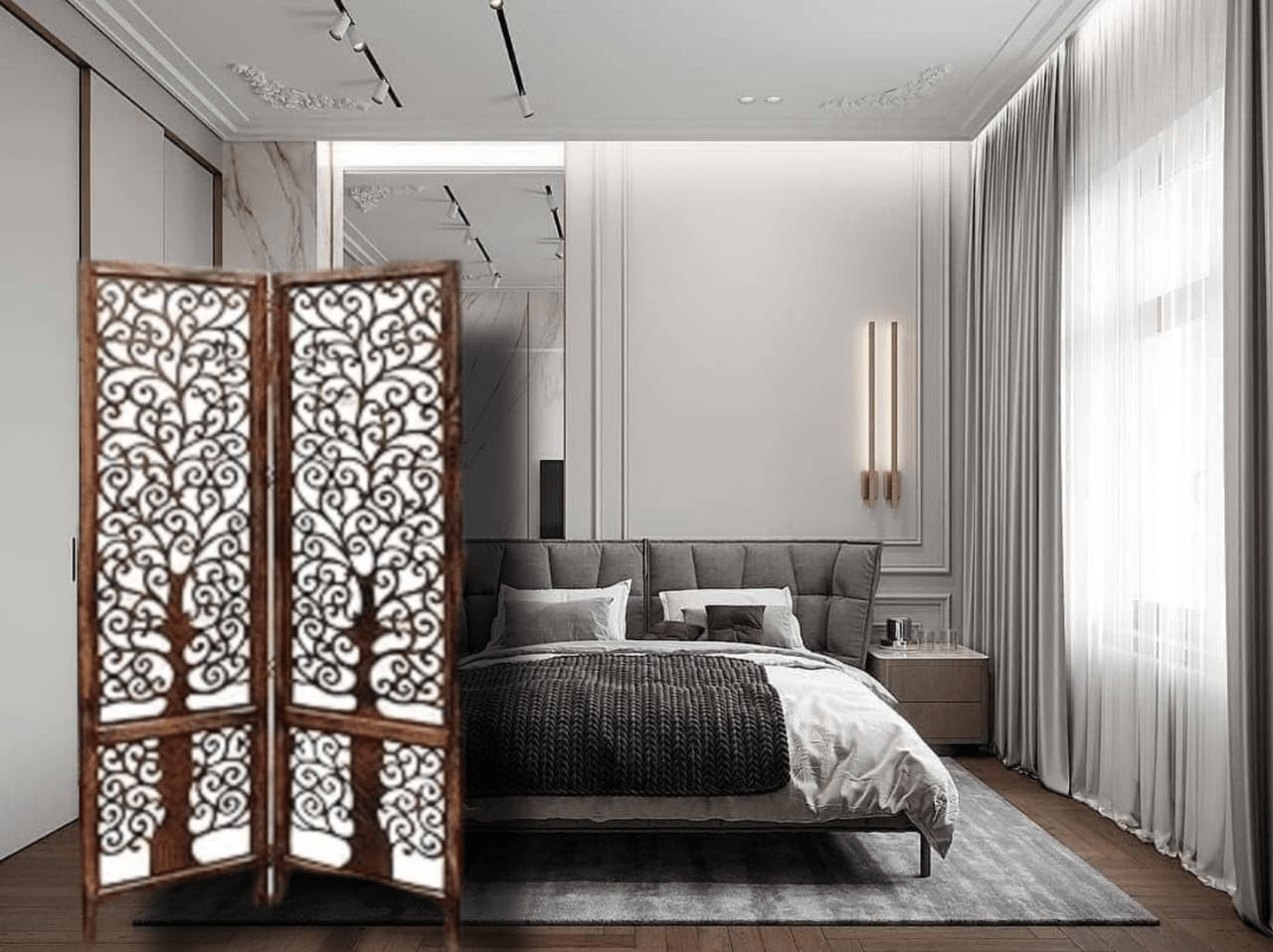 Vách ngăn phòng ngủ di động