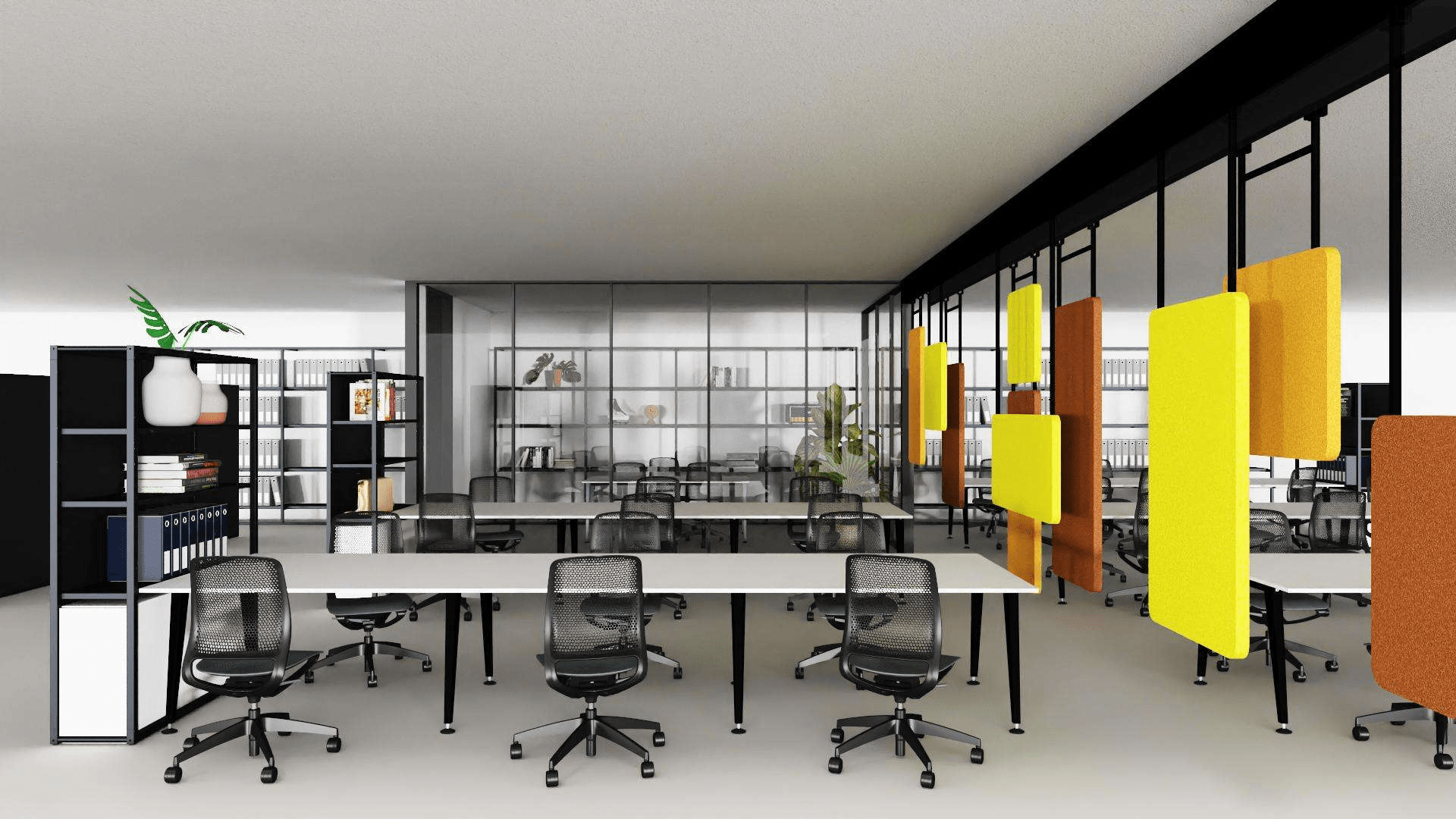 Vách ngăn văn phòng độc đáo