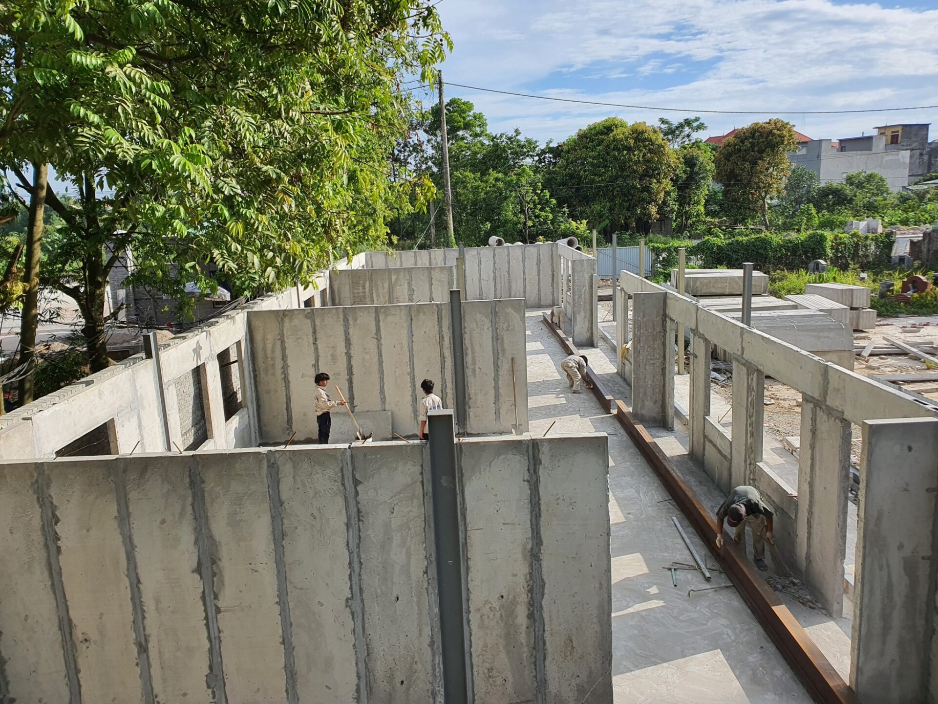 Tường nhà lắp ghép 