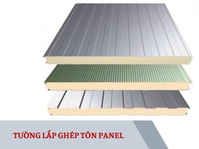Vách tường lắp ghép tôn panel