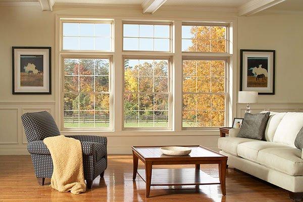 Windows positioned to capture natural airflow