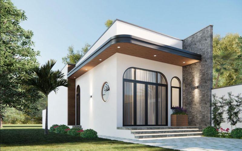 xây dựng nhà cấp 4 khoảng 150 triệu mái bằng hiện đại