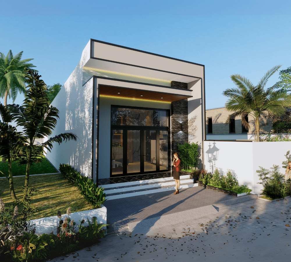 xây dựng nhà cấp 4 khoảng 150 triệu thiết kế đơn giản