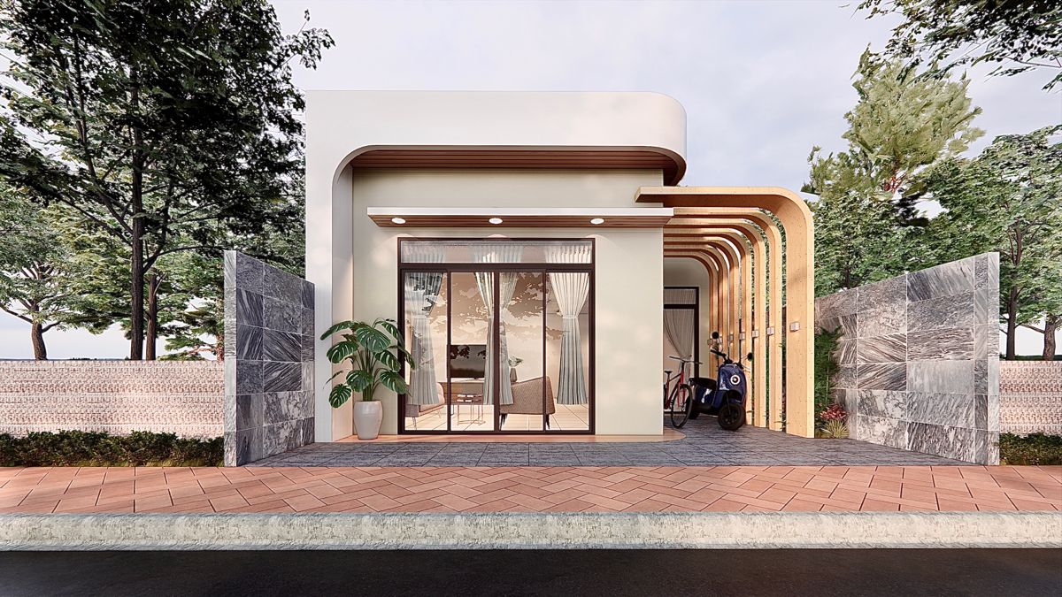 xây nhà cấp 4 trọn gói 200 triệu chữ L