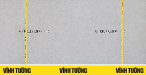 Tấm trang trí Vĩnh Tường DECO trên nền thạch cao Gyproc